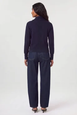 KarenMillen Synthétiquell En Maille À Col Noué Drapé En Mélange De Viscose<Femme Pulls Et Gilets|Toutes Les Mailles