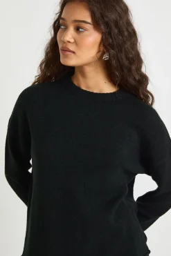 boohoo Synthétiquell En Maille À Col Rond<Femme Pulls Et Gilets|Toutes Les Mailles