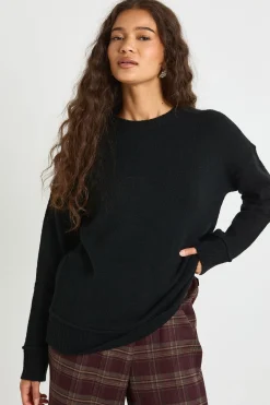 boohoo Synthétiquell En Maille À Col Rond<Femme Pulls Et Gilets|Toutes Les Mailles