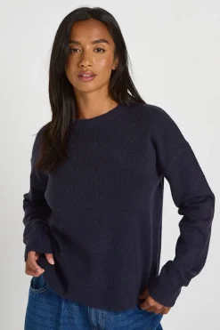 boohoo Synthétiquell En Maille Col Rond Petite<Femme Pulls Et Gilets|Toutes Les Mailles
