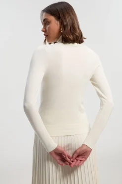 KarenMillen synthétiquell en Maille Col Roulé Mélange Viscose<Femme Pulls Et Gilets|Toutes Les Mailles