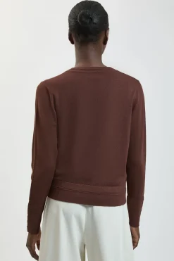 KarenMillen Synthétiquell En Maille À Col V Avec Détail De Points Tricotés Et Manches Longues En Mélange De Viscose Forever<Femme Pulls Et Gilets|Toutes Les Mailles
