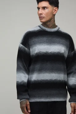 Synthétiquell En Maille Dégradé Ombré Coupe Décontractée Tall