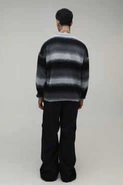 Synthétiquell En Maille Dégradé Ombré Coupe Décontractée Tall
