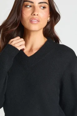 boohoo Synthétiquell En Maille Douce Col V<Femme Pulls Et Gilets|Toutes Les Mailles