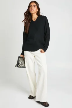 boohoo Synthétiquell En Maille Douce Col V<Femme Pulls Et Gilets|Toutes Les Mailles
