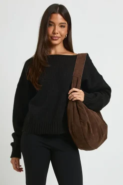 boohoo Synthétiquell En Maille Douce À Dos En V<Femme Pulls Et Gilets|Toutes Les Mailles