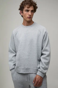 boohooMAN Synthétiquell Essentiel À Manches Raglan Coupe Oversize Ample<Homme Tout Afficher|Sweats À Capuche Grande Taille