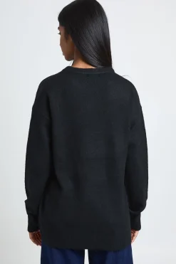Synthétiquell Long Col Rond En Maille