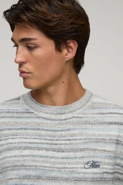 Synthétiquell Maille Décontracté Effet Ombré