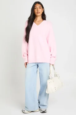 Synthétiquell Oversize Col V Super Doux Pour Grande Taille