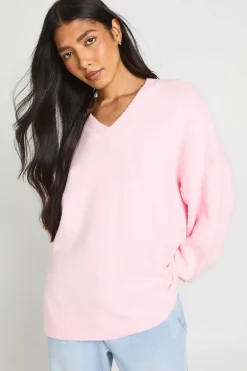 Synthétiquell Oversize Col V Super Doux Pour Grande Taille