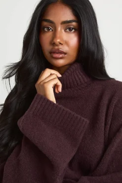 boohoo Synthétiquell Oversize Ultra Doux À Col Roulé<Femme Pulls Et Gilets|Toutes Les Mailles