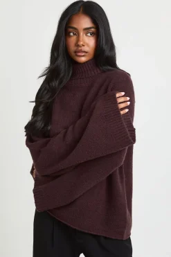 boohoo Synthétiquell Oversize Ultra Doux À Col Roulé<Femme Pulls Et Gilets|Toutes Les Mailles