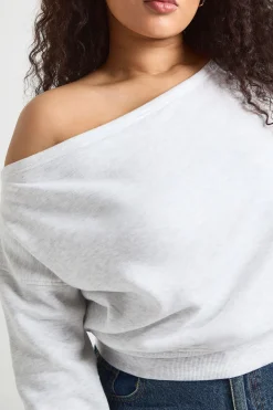 boohoo Synthétiquell Épaules Dénudées Oversize Grande Taille<Femme Sweats À Capuche Et Sweats|Sweats À Capuche Et Sweatshirts