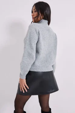 synthétiquell Petite à Détail Perles au Col