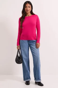 Dorothy Perkins synthétiquell Petite à Col Rond et Poignets Boutonnés<Femme Pulls Et Gilets|Toutes Les Mailles