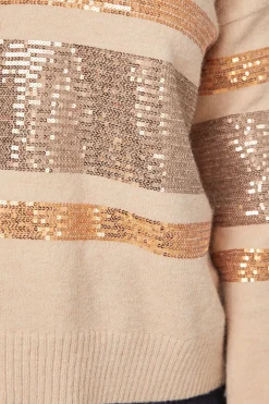 synthétiquell Polo Petite Avoine à Placement de Sequins