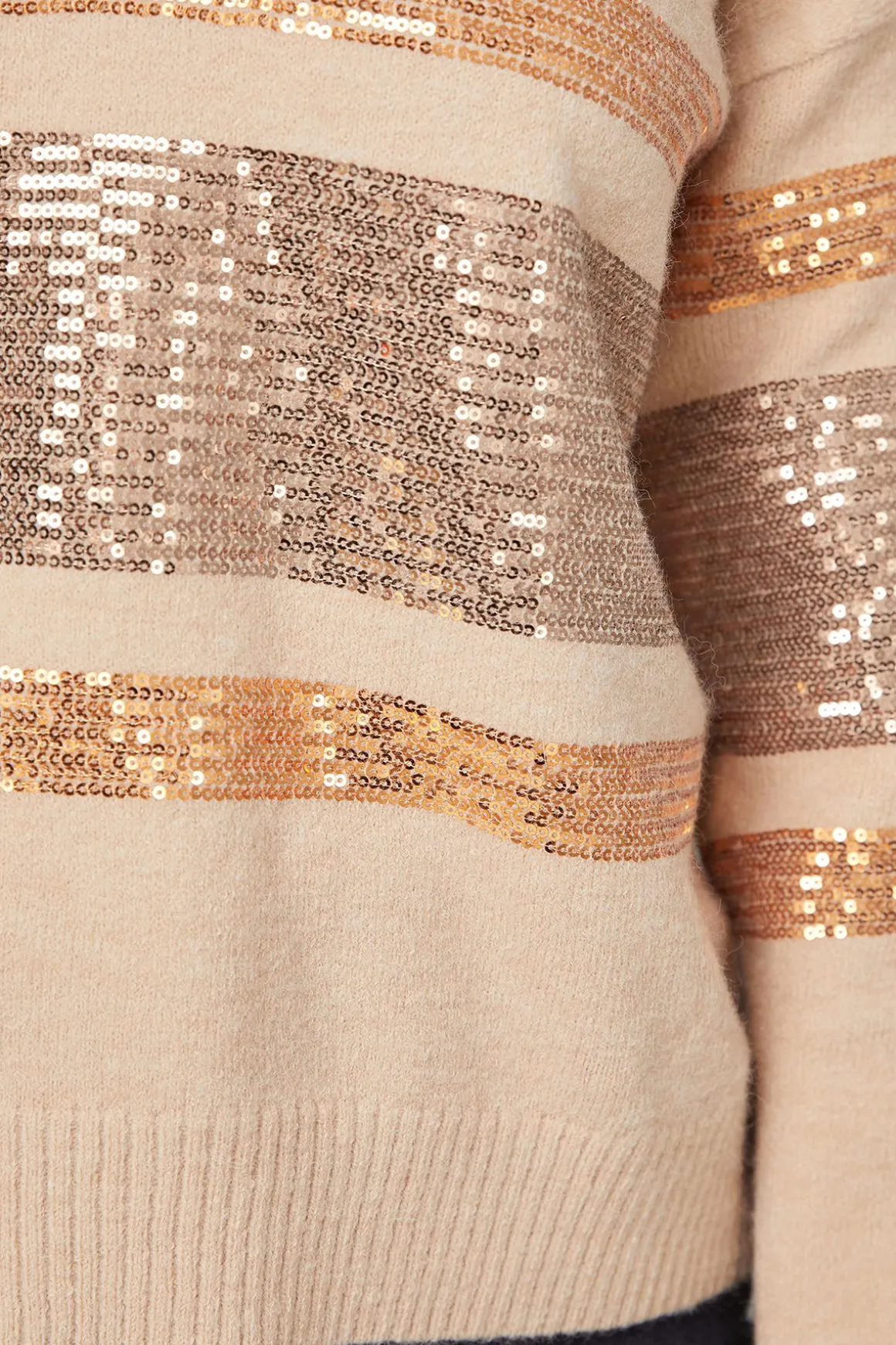 synthétiquell Polo Petite Avoine à Placement de Sequins