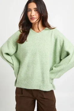 boohoo Synthétiquell Surdimensionné Ultra Doux À Col En V<Femme Pulls Et Gilets|Toutes Les Mailles