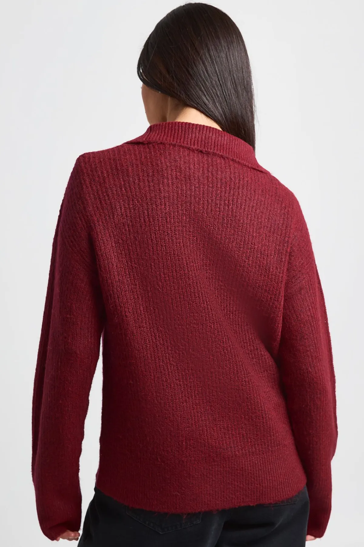 boohoo Synthétiquell Surdimensionné En Maille Épaisse Avec Col Zippé<Femme Pulls Et Gilets|Toutes Les Mailles