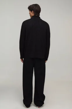 boohooMAN Synthétiquell À Torsades En Maille Coupe Décontractée<Homme Maille|Mailles