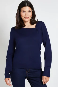 Synthétiquell Tricoté Asymétrique Froncé