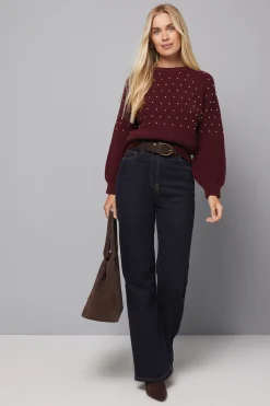 synthétiquell Tricoté à Clous Petite Taille