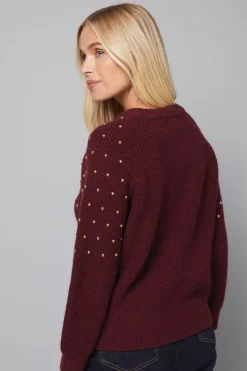 synthétiquell Tricoté à Clous Petite Taille