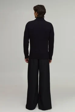 boohooMAN Synthétiquell Tricoté Col Roulé Coupe Ajustée Musclée<Homme Maille|Mailles