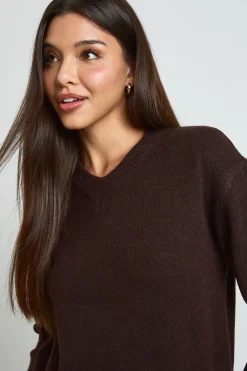 boohoo Synthétiquell Tricoté À Col V<Femme Pulls Et Gilets|Toutes Les Mailles