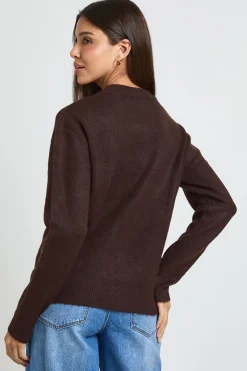 boohoo Synthétiquell Tricoté À Col V<Femme Pulls Et Gilets|Toutes Les Mailles