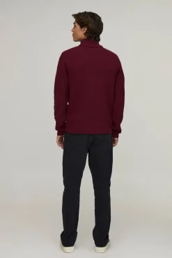 boohooMAN Synthétiquell Tricoté Côtelé À Col Roulé Coupe Régulière<Homme Tout Afficher|Maille