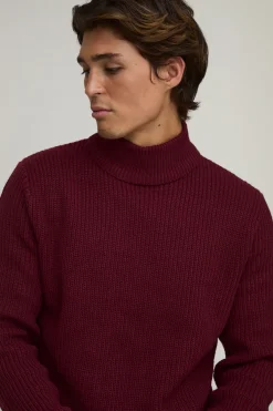 boohooMAN Synthétiquell Tricoté Côtelé À Col Roulé Coupe Régulière<Homme Tout Afficher|Maille