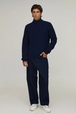 boohooMAN Synthétiquell Tricoté Côtelé À Col Roulé Coupe Regular<Homme Tout Afficher|Maille