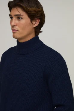 boohooMAN Synthétiquell Tricoté Côtelé À Col Roulé Coupe Regular<Homme Tout Afficher|Maille