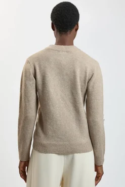 Synthétiquell Tricoté Douillet Orné En Mélange De Laine