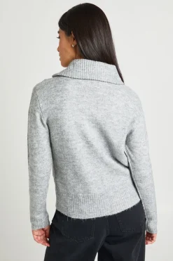 boohoo Synthétiquell Tricoté Doux Zippé<Femme Pulls Et Gilets|Toutes Les Mailles