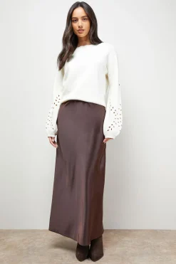 Oasis synthétiquell Tricoté à Détails Feuillage<Femme Pulls Et Gilets|Toutes Les Mailles