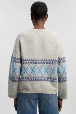 synthétiquell Tricoté Fairisle en Mélange de Laine d'Alpaga Premium