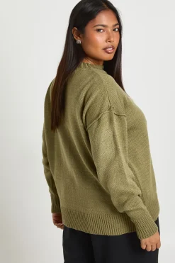 boohoo synthétiquell Tricoté Grande Taille à Coutures Apparentes<Femme Pulls Et Gilets|Toutes Les Mailles