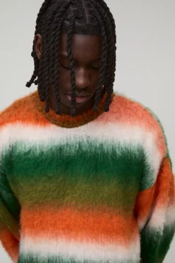 synthétiquell Tricoté Moelleux Ombré Oversize à Coupe Boxy