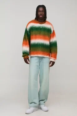 synthétiquell Tricoté Moelleux Ombré Oversize à Coupe Boxy