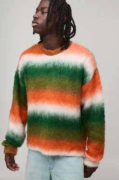 synthétiquell Tricoté Moelleux Ombré Oversize à Coupe Boxy