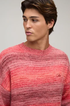boohooMAN Synthétiquell Tricoté Ombré Coupe Décontractée<Homme Maille|Mailles