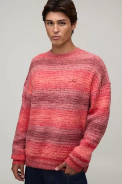 boohooMAN Synthétiquell Tricoté Ombré Coupe Décontractée<Homme Maille|Mailles