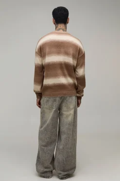 Synthétiquell Tricoté Ombré Décontracté Pour Grande Taille