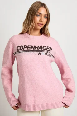 synthétiquell Tricoté Oversize Imprimé Copenhagen