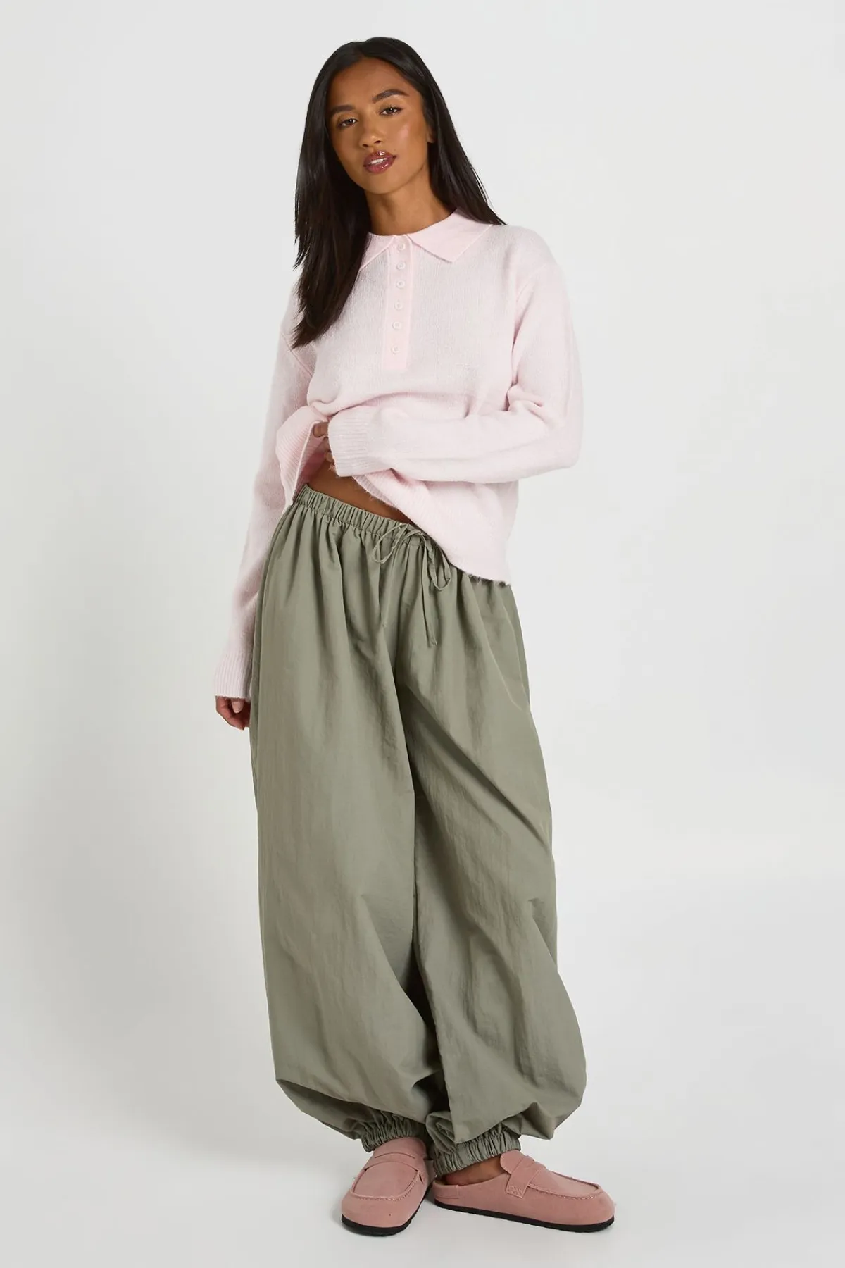 boohoo Synthétiquell Tricoté Petite À Col Boutonné<Femme Pulls Et Gilets|Toutes Les Mailles