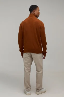 Synthétiquell Tricoté Regular Fit Avec Zip 1/4